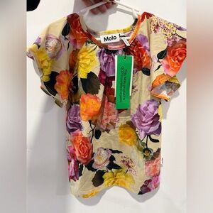 Molo Multicolor Floral Organic Cotton Top